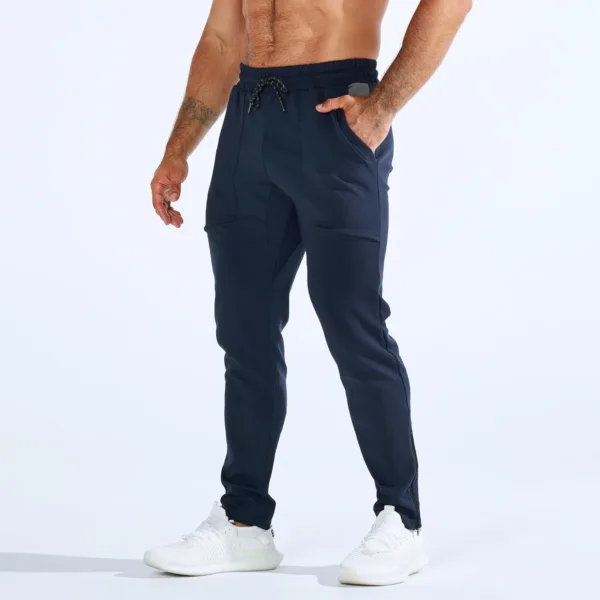 ZENWILL ZeroBols Pantalones Deportivos Hombre Gimnasio Cremallera Gym Jogger Pantalón Largo Running Entrenamiento Hombre - Imagen 4