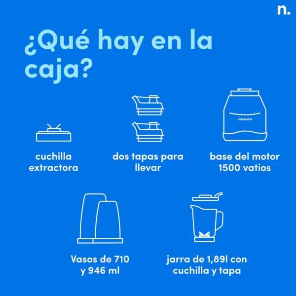 nutribullet triple Prep System, batidora eléctrica, batidora de vaso profesional multifunción, 1500 vatios de potencia, 3 electrodomésticos, negro, NBF580B - Imagen 9
