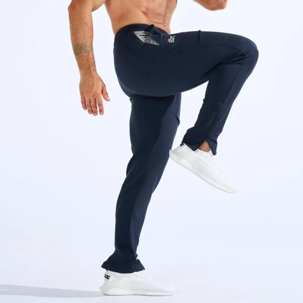 ZENWILL ZeroBols Pantalones Deportivos Hombre Gimnasio Cremallera Gym Jogger Pantalón Largo Running Entrenamiento Hombre - Imagen 3