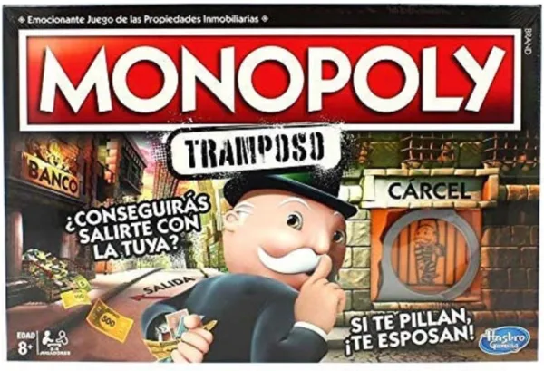 Hasbro Gaming Monopoly Tramposo (Versión Española) Juego de Mesa Familiar y para Jugar con Amigos, Juguete de 2 a 6 Jugadores, Regalo para Niños y Niñas de 8 Años o Más y Familia