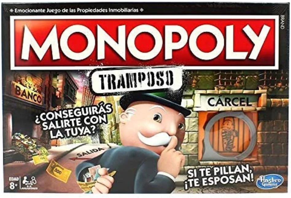 Hasbro Gaming Monopoly Tramposo (Versión Española) Juego de Mesa Familiar y para Jugar con Amigos, Juguete de 2 a 6 Jugadores, Regalo para Niños y Niñas de 8 Años o Más y Familia
