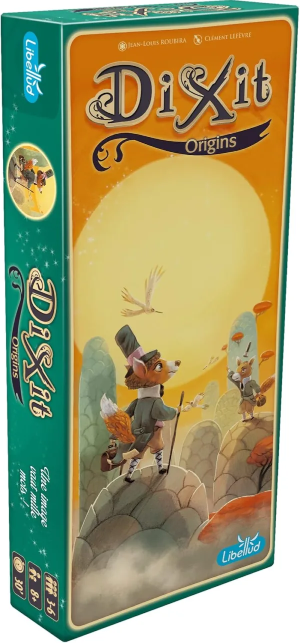 Libellud | Dixit | Expansión: Origins (EEdición 2022)| Juego de Comunicación | Edad 8+ | 3 a 6 Jugadores | Tiempo de Parte: 30 Min