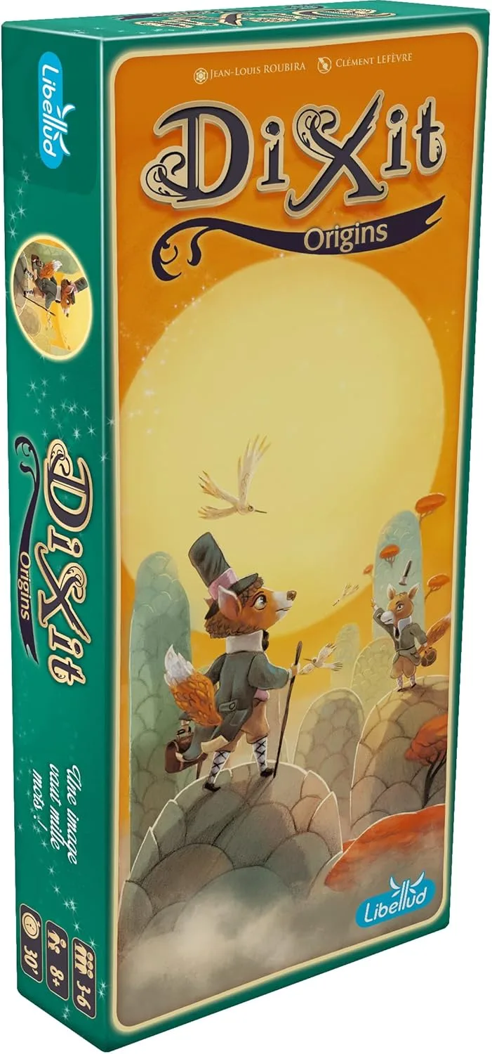 Libellud | Dixit | Expansión: Origins (EEdición 2022)| Juego de Comunicación | Edad 8+ | 3 a 6 Jugadores | Tiempo de Parte: 30 Min