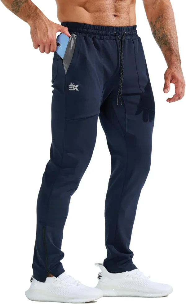 ZENWILL ZeroBols Pantalones Deportivos Hombre Gimnasio Cremallera Gym Jogger Pantalón Largo Running Entrenamiento Hombre
