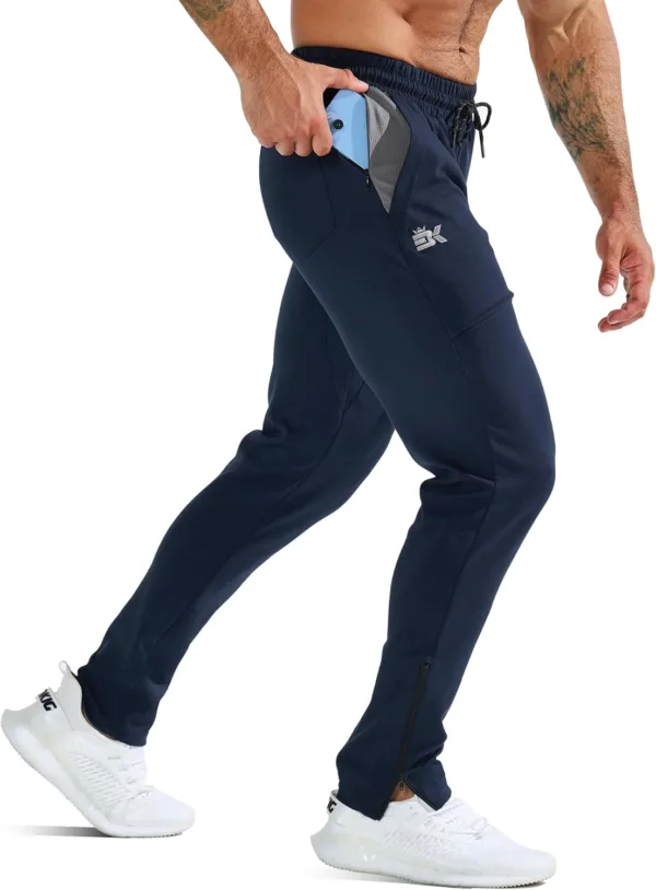 ZENWILL ZeroBols Pantalones Deportivos Hombre Gimnasio Cremallera Gym Jogger Pantalón Largo Running Entrenamiento Hombre - Imagen 7