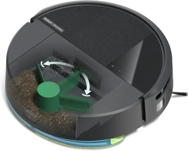 iRobot Roomba 205 DustCompactor Combo Robot, compacta Suciedad en Interior, autonomía 60 días sin vaciar el Robot, sin Bolsa, succión Potente, 7000Pa, navegación LiDAR, Limpieza multisuperficie, App