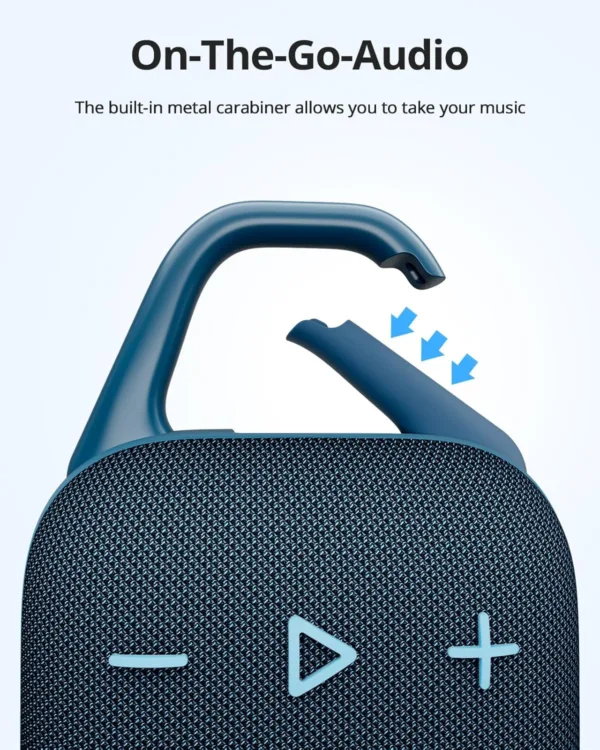 Tronsmart Mirtune H1 Altavoz Portatil Bluetooth 5.3, Resistente al Agua IPX7, 20 Horas de Reproducción, Sonido Fuerte y Graves Fuertes, Customize EQ, para Ciclismo, Escalada, Viajes - Azul - Imagen 2