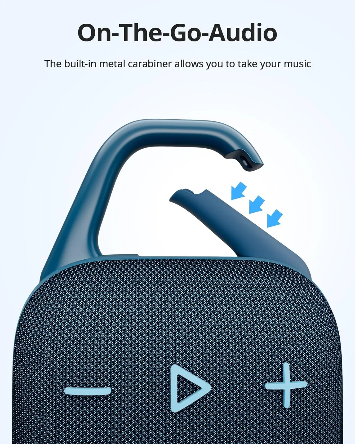 Tronsmart Mirtune H1 Altavoz Portatil Bluetooth 5.3, Resistente al Agua IPX7, 20 Horas de Reproducción, Sonido Fuerte y Graves Fuertes, Customize EQ, para Ciclismo, Escalada, Viajes - Azul - Imagen 2
