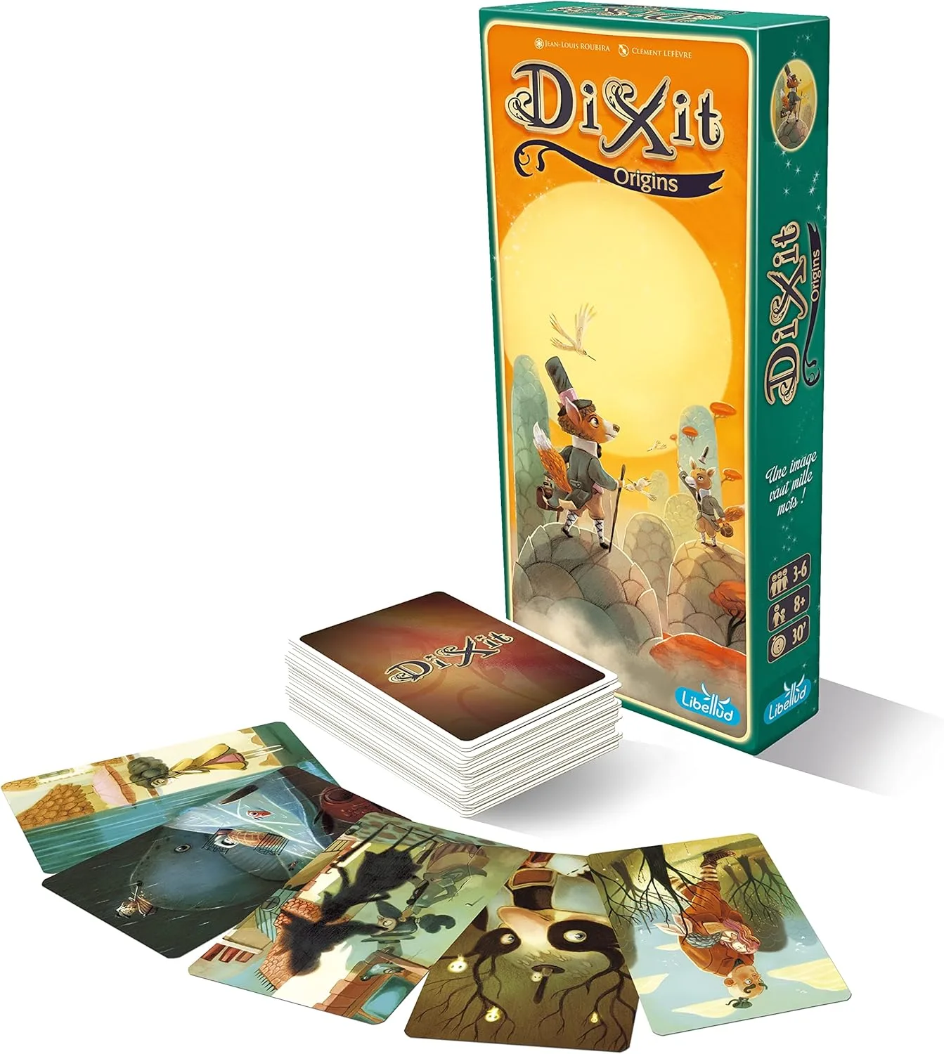 Libellud | Dixit | Expansión: Origins (EEdición 2022)| Juego de Comunicación | Edad 8+ | 3 a 6 Jugadores | Tiempo de Parte: 30 Min - Imagen 4