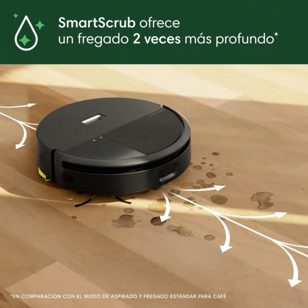 iRobot Roomba 205 DustCompactor Combo Robot, compacta Suciedad en Interior, autonomía 60 días sin vaciar el Robot, sin Bolsa, succión Potente, 7000Pa, navegación LiDAR, Limpieza multisuperficie, App - Imagen 9
