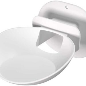 Dot Max Wall Mount | Space Saving ABS Bracket with Cable Management | Compatible with Alexa Speaker | Black and White Options (White)