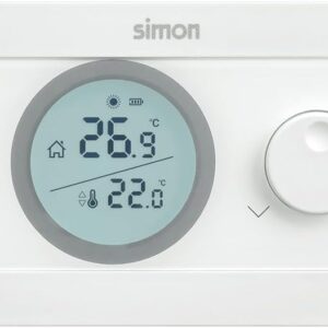 COATI – Digital Thermostat, On/Off Control, Compatible with Heating and Air Conditioning Systems, Cold/Heat Function, Temperature Range 5º to 30º, White