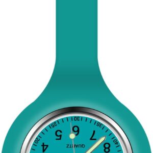 Vicloon Silicone Pocket Watch with Clasp, Nurse Pocket Watch with Clasp for Unisex Paramed Nurse Fob Watch, Gift for Nurse Doctor