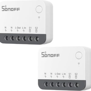 SONOFF Zigbee Smart Switch, Works with Alexa & Google Home, 2 Pack, Zigbee Gateway Required, Neutral Required