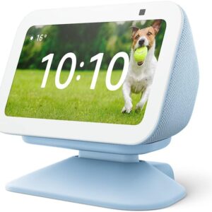 Dimmable Stand for Echo Show 5 (3rd Gen) with USB-C Charging Port | Teal Gray