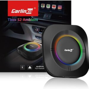 CarlinKit Android 13.0 AIBox Adapter – Wireless CarPlay & Android Auto, Autonomous System Android 13.0 4GB+64GB, Support GPS/SIM Card, for Cars with Cable CarPlay & Android Auto