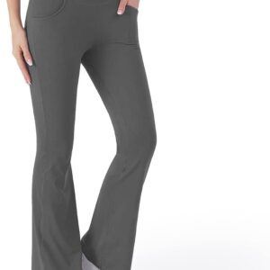 Bell Pants Women Grey Plus Size Leggings Gym Tracksuit Leggings Sports Yoga Leggings Push Up Elastic Tummy Control Flared Dress Pants Flared Breathable Jogging Deals