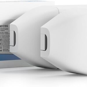 Meross Matter Smart Switch, 16A WiFi Switch with Matter Simple Setup (MSS) and Energy Monitoring, Universal DIY Compatible with Apple Home, Alexa and Google Home, 2PCS