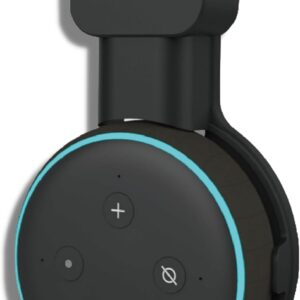 Sintron Wall Mount for Dt 3, Smart Home Outlet Speaker Wall Mount Bracket for Dt 3rd Generation Speaker Holder, Integrated Cable Management, Compatible with Google Nest (Black)