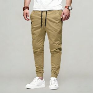 Mens Sweatpants Casual Lightweight Elastic Waist Drawstring Hiking Pants Chino Pants for Men
