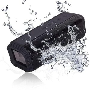 NK Portable Bluetooth Speaker with Voice Assistant (Google and Siri) – Wireless, 20W, TWS Stereo Sound (Sync 2 Speakers), Hi-Fi, Bluetooth 5.0, USB, Black (Compatible: iOS & Android)