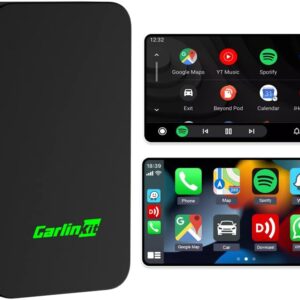 Carlinkit Wireless 5.0 CarPlay and Android Auto 2 in 1 Car Adapter for Wired Apple CarPlay or Android Auto Wired Cars(Model Year:2017-2024),Support Voice Assistant