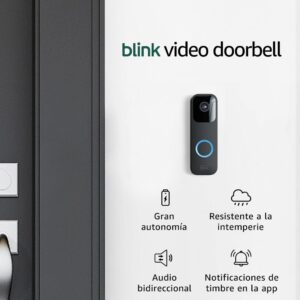 Blink Video Doorbell | Two-Way Audio, HD Video, with Motion and Doorbell Notifications, Easy to Set Up, Alexa Built-in — Wired or Unwired (Black)