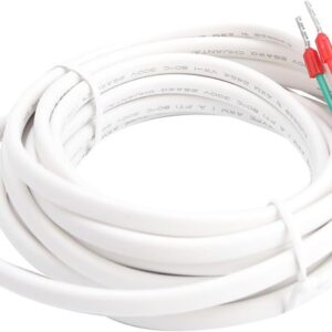 KSTE Thermostat Cable, RTD 3 Metres Probe Thermostat Sensor Accessories Rubber for Indoor Temperature, Outdoor Temperature