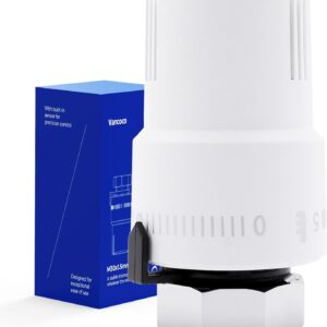 VANCOCO M30×1.5mm Thermostatic Head for Radiator Valve, Heating Thermostat, Heating Valve, White, Liquid Sensor with Anti-Gel Position