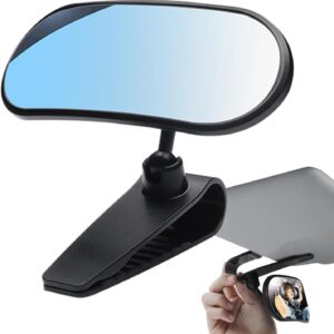 Espejo de asiento de bebé, retrovisor de auto, Gases convexas de asiento trasero Alta definición, Clip de 360 ​​grados de succión ajustable espejo retrovisor panorámico, accesorios interiores automotr
