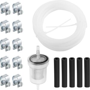 17 Pieces Fuel Support Tube Gasoline Hose Kit, Parking Heating Tube for Car 4 m, Tank Gasolin Hose Kit for Heaters Eberspacher Webasto