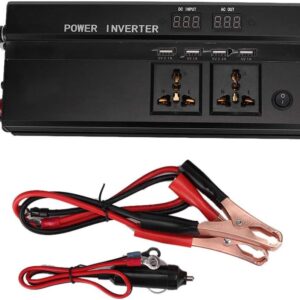 Akozon Power Inverter LCD Display 5000W 12V to 220V Car Power Inverter Converter USB Charger Adapter