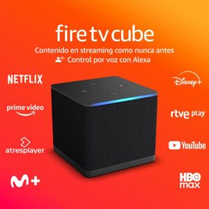 Amazon Fire TV Cube | Streaming media player with voice control via Alexa, Wi-Fi 6E and Ultra HD 4K