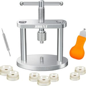 JOREST Watch Cover Press, Watch Box Closer to Change Batteries, Repair Tools for Opening and Closing Watchmaker, Watch Opener Remove Cover Watches, Only for Round Watches