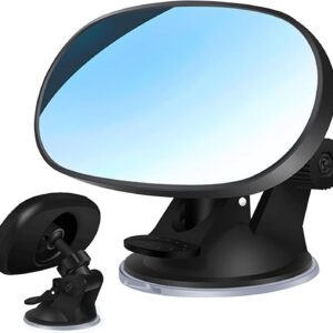 Espejos de asiento de coche orientados hacia atrás, espejos de coche para bebés, Espejos de asiento trasero giratorios de 360°, Espejos de asiento de coche de seguridad irrompibles a la vista