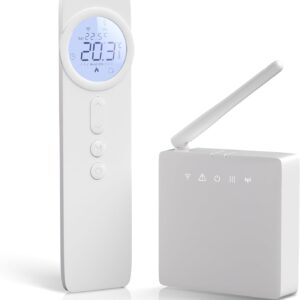 WiFi Thermostat Gas Boiler, Digital Smart Programmable Weekly Battery Operated – Compatible with Alexa, Google Assistant and Tuya Control