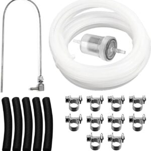 18 Pcs Petrol Hoses Kit Diesel Heating Car Parking Heating Pipe Fuel Pipe Line Filter Clamps for Webasto/Eberspacher