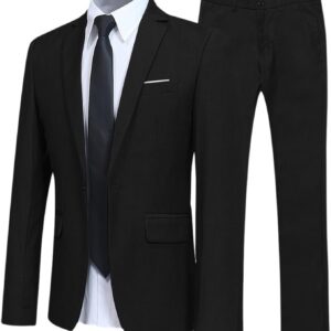 Generisch Modern men's suit slim fit business for weddings festive occasions elegant two-piece combination of trousers with jacket