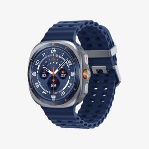 Samsung Galaxy Watch Ultra 2025 47mm LTE AI Smartwatch, Titanium, Customizable Button, Health Control, Manufacturer Warranty 3 Years + 1 Year Extra Year, Titanium Blue (Spanish Version)