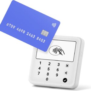 SUMUP Only Lite: a pocket-sized white dataphone for contactless payments that accepts credit cards, debit cards, Apple Pay, Google Pay and much more.