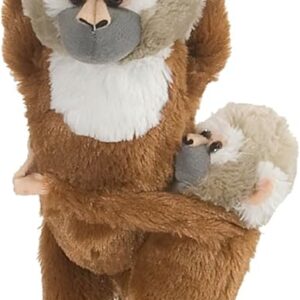 Wild Republic - Hanging Monkey Plush Saimiri, Mom and Baby, 51 cm (15264)
