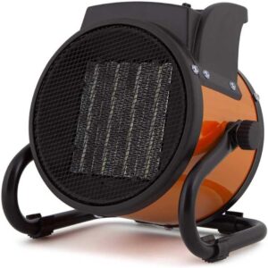 Orbegozo FHR 2040 Professional Ceramic Electric Heater, 2000 W, 2 Heat Powers, Adjustable Temperature Control, Overheat Protection, Fan Position, Red