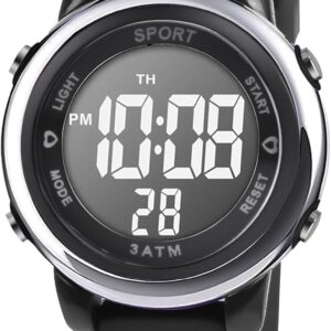 Vicloon Digital Watch for Children Girl, 7 Colors LED Flashing Light Girl Wrist Watch Multifunction Unicorn Girl Watch, Girls Boys Digital Watch for Children Age 3-12