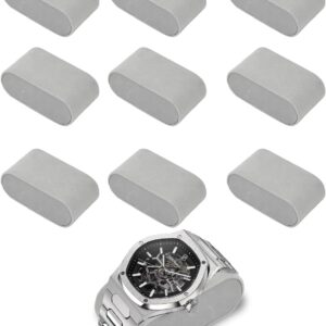 10 Pcs Watch Cushion, 8 x 4.5 x 3 cm Small Pillows for Watch Box, Pillows for Watch Display Jewellery Display Pillow for Watches, Bracelets, Grey