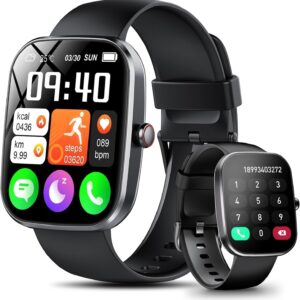 Smart Watch for Men, Women, 1.91" HD Smartwatch with Bluetooth Calls, IP68 Smart Watch with 112+ Sports Modes, Pedometer, Heart Rate Monitor, Activity Bracelet for Android iOS