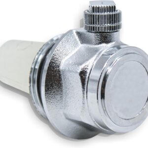 DOJA Barcelona Automatic Radiator Bleeder – Left Thread Connection – Chrome – Automatic Air Purge Valve Heating and Bleeder Radiator with Buoy, Easy Installation, Efficiency