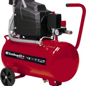 Einhell Compressor TC-AC 190/24/8 (max. 8 bar, 24 l tank, oil lubrication, pressure reducer, pressure gauge + quick coupling, check valve, rubber stop)