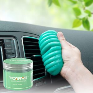TICARVE Cleaning Gel for Car Keyboard, Interior Cleaning Gel, Universal Dust Cleaner, for Laptop, Printer, Camera, Car (Green)
