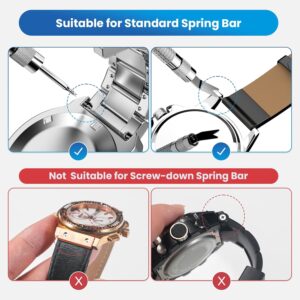 JOREST Watch spring bar tool, watch repair kit, strap replacement tool, 24pcs (20-22mm) spring bars + 8pcs (20-22mm) quick release spring bars