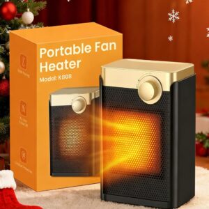 Low Consumption Heater, 1500W PTC Silent Electric Radiator Low Consumption with 3 Modes, Overheating and Tip-Over Protection, Portable Mini Electric Heater for Bedrooms, Offices